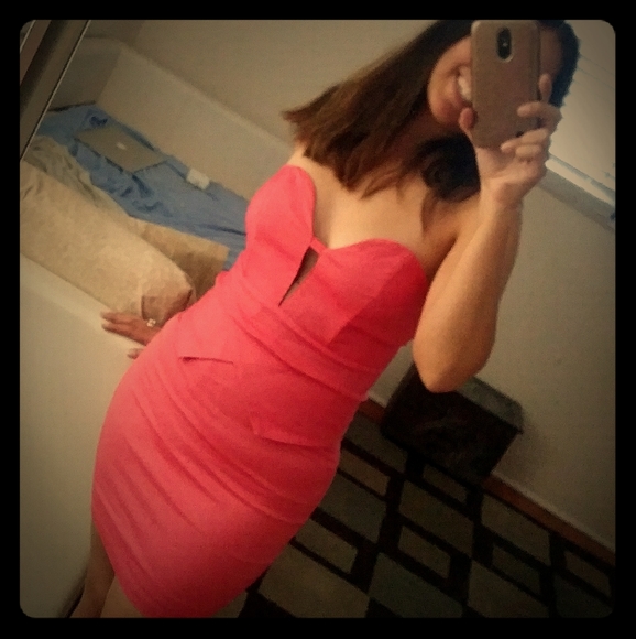 Foreign Exchange Dresses & Skirts - Pink Body Con Dress